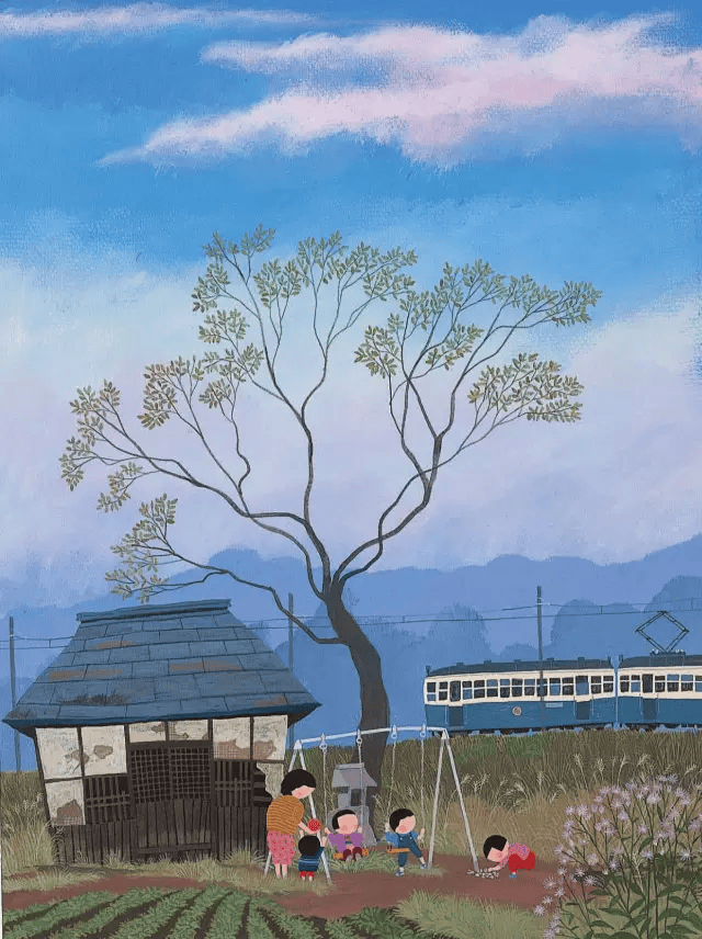 数不尽的田野风情与乡愁思绪_原田泰_日本_艺术