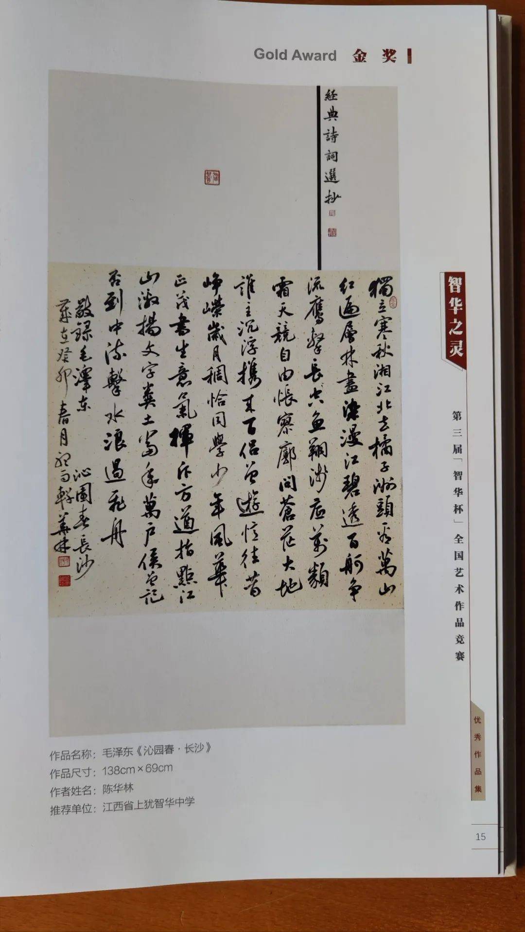 上犹中学这些学生_陈华林_书法_美术