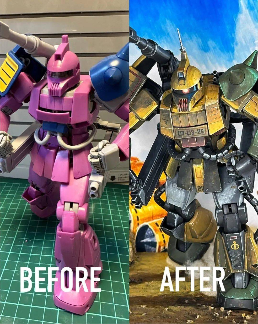 mg扎古加农高度还原旧版封绘场景