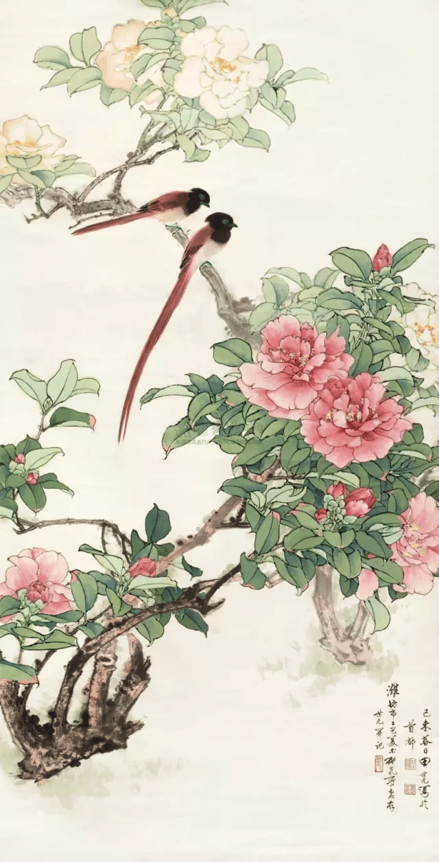 春分时光,赏最美花鸟图!_田世光_高清_工笔