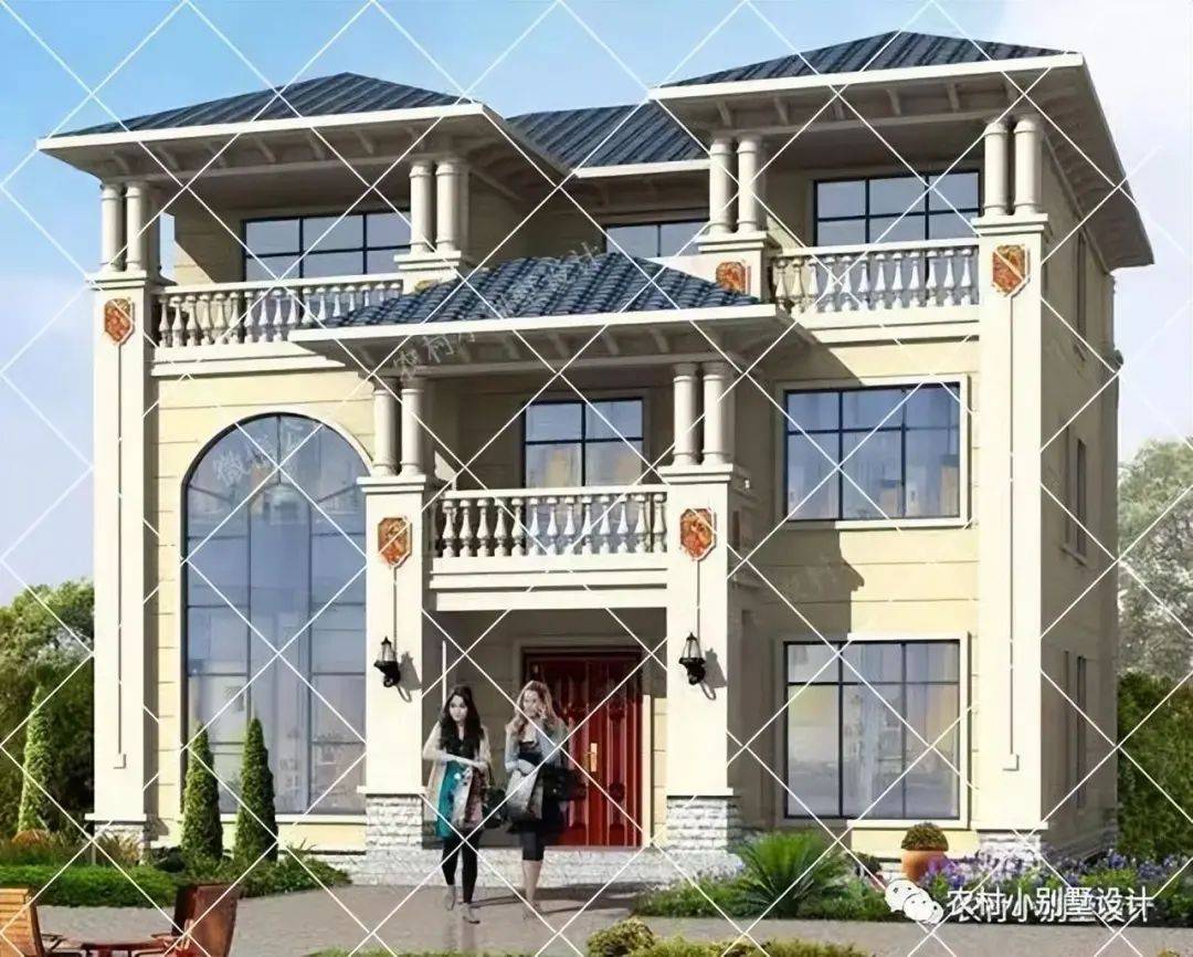 28套极简三层简欧别墅带挑空客厅全景落地窗设计2024建房新选择