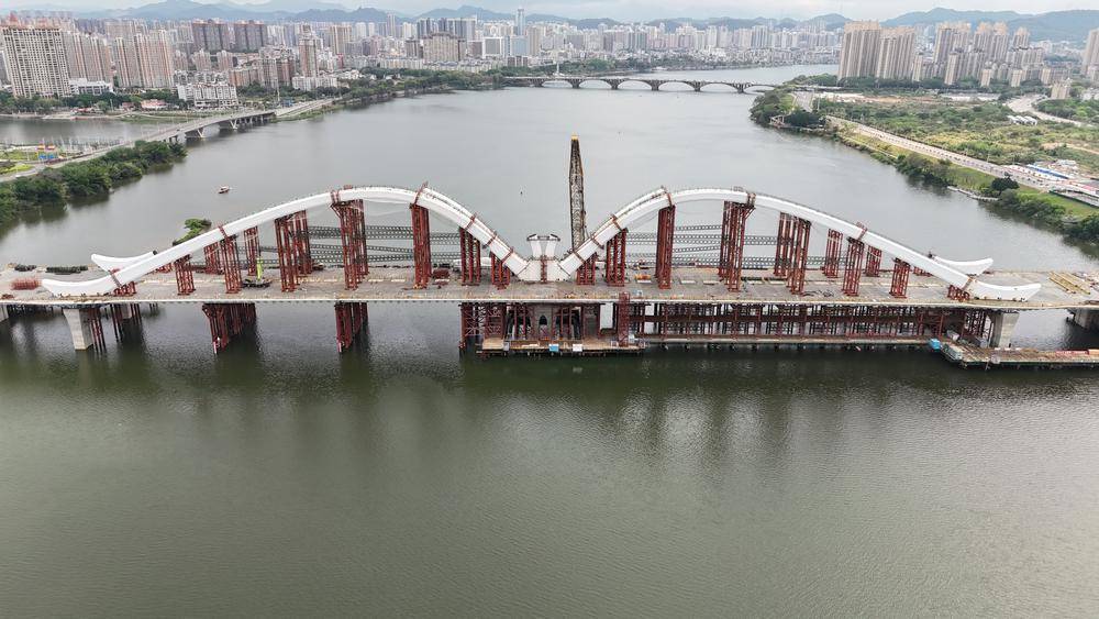 惠州鹅城大桥全桥桩基全部完成