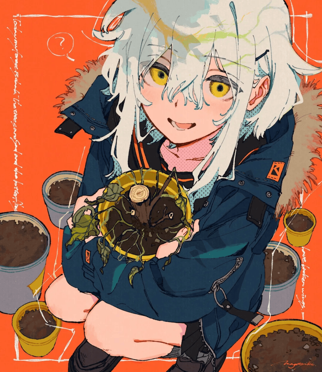 日系平涂画风,构图和透视都特别到位