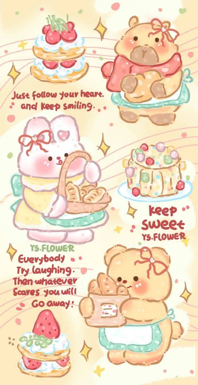 主屏锁屏壁纸可爱套图