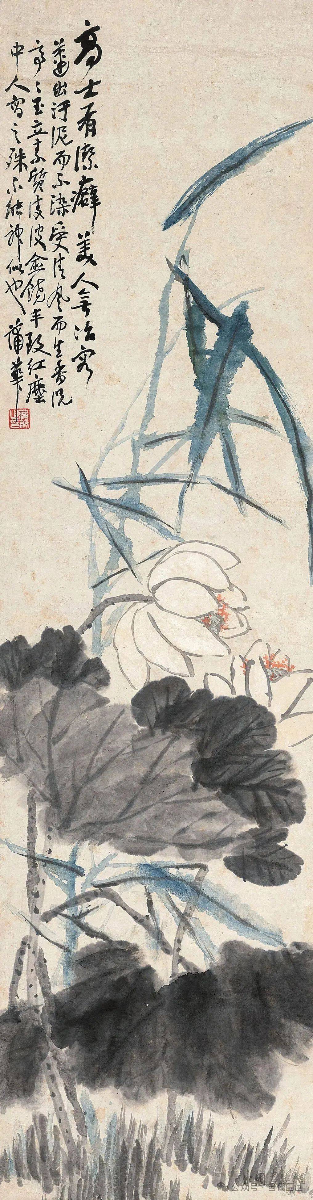蒲华《荷花》_作品_国画_创作