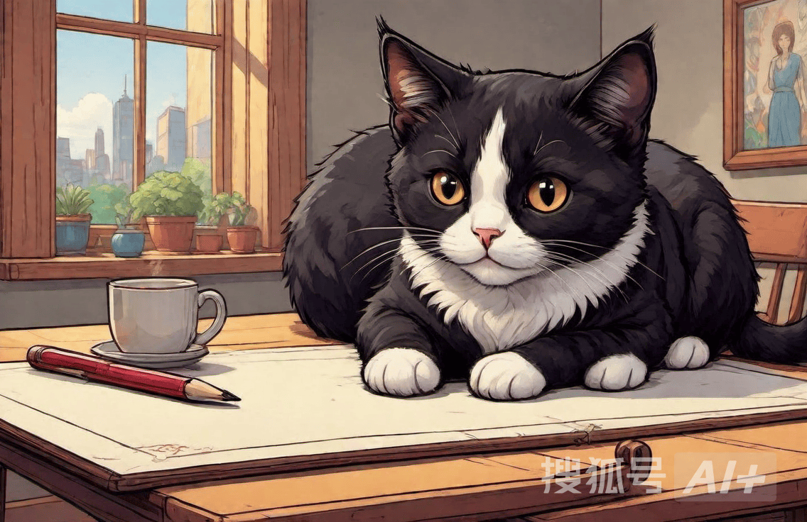它身上的毛呈黑白色 ,是个折耳猫 ,脸说黑不黑, 说白不白 ,跟灰色差不