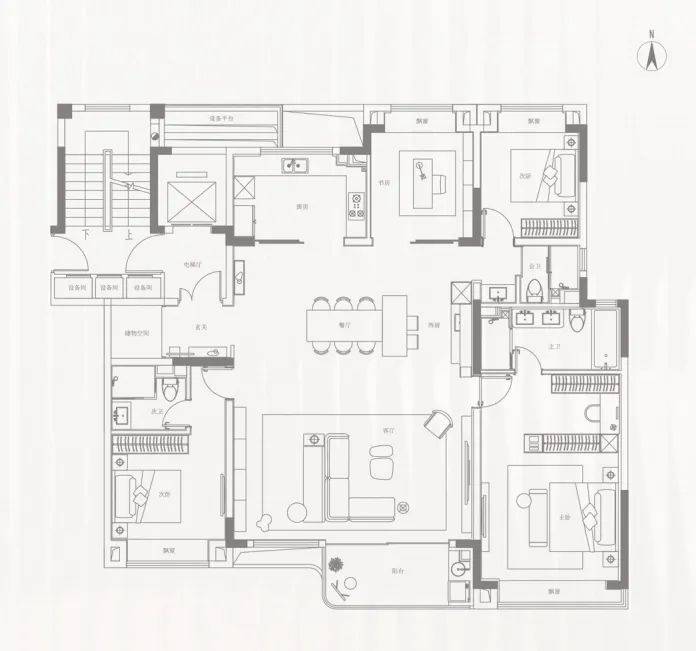 人生么,总要住一次大平层_虹桥_产品_户型