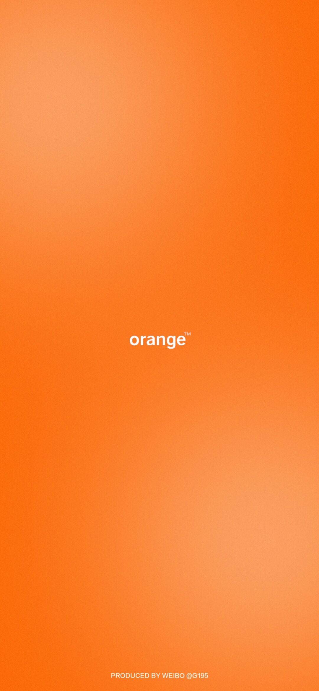 橙色系壁纸,是橘子味的夏天