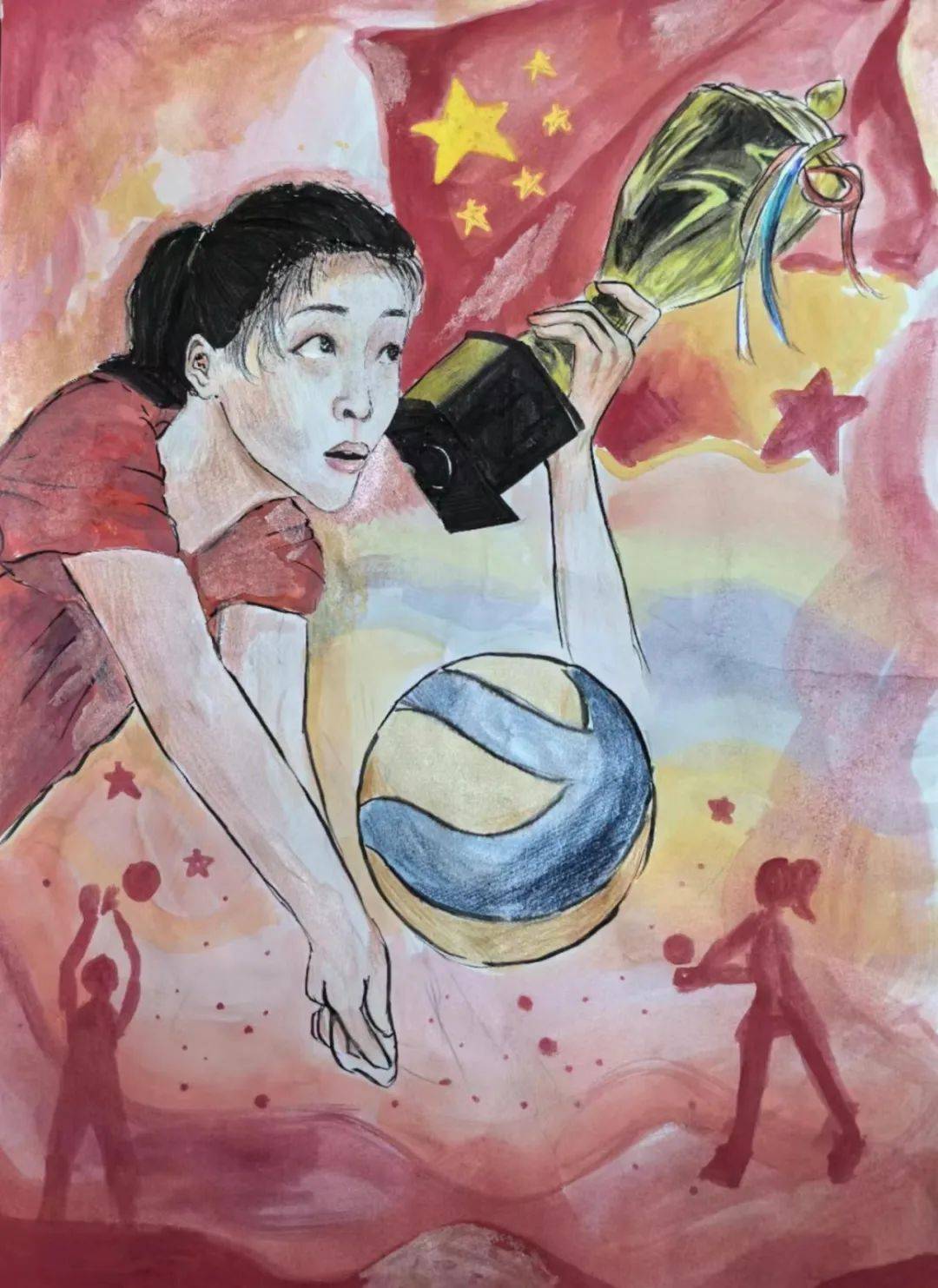 奥运冠军惠若琪走进北京中学