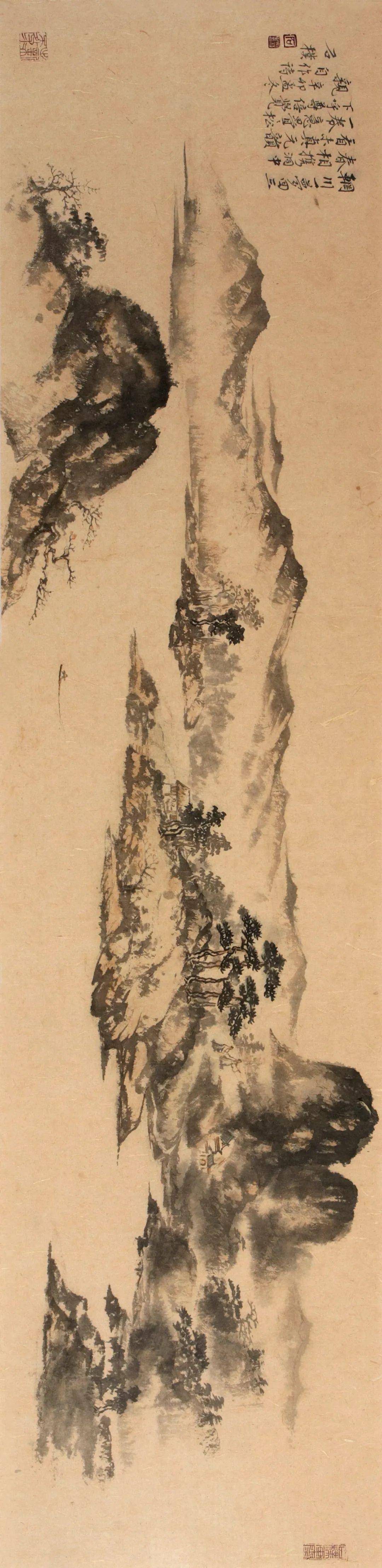 石朴山水画欣赏