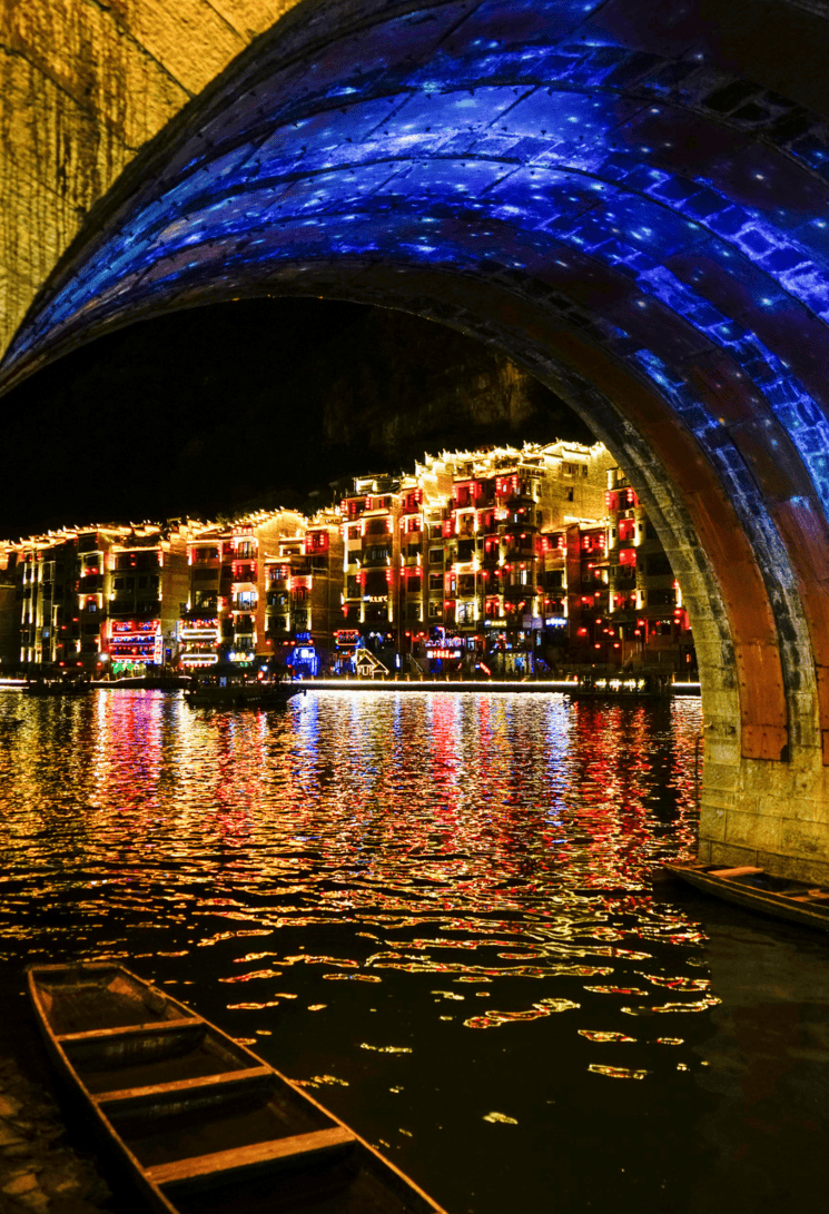 遵义古城夜景图片图片