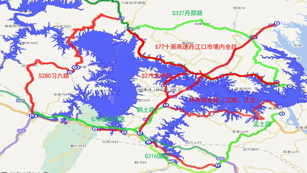 内含竹溪路段→_省道_国道_郧阳