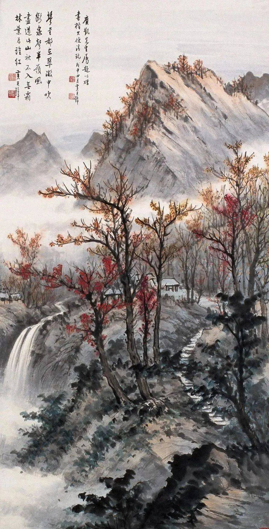 这些山水,纯净,明快!意境幽美!令人眼前一亮!_黄君璧_作品_笔下