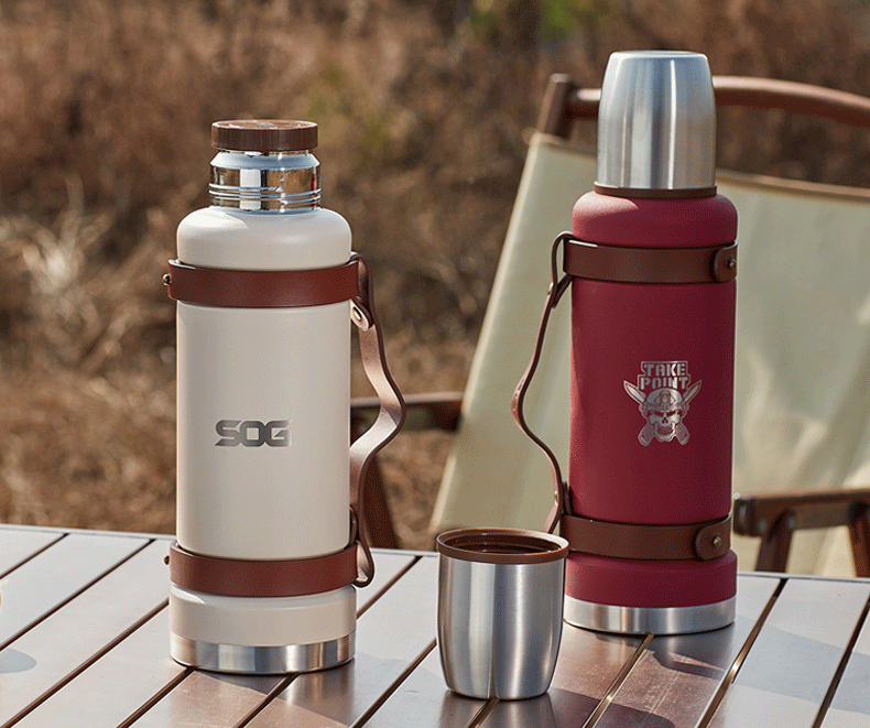 露营自驾钓友驴友户外必备～sog保温保冷水壶,硬汉风格超大容量!