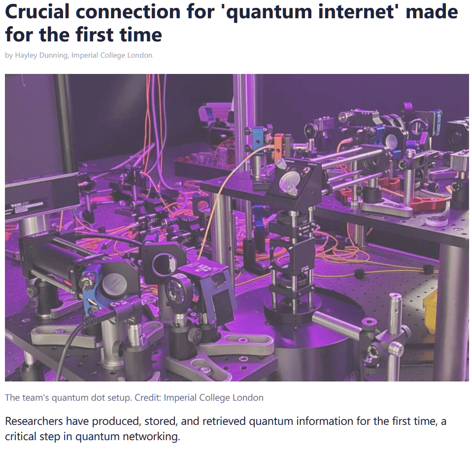 英德两国研究人员通过常规光纤传输量子数据 首次实现量子互联网关键连接