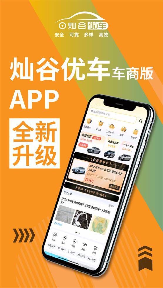 一站式汽车服务平台"灿谷优车"app焕新升级