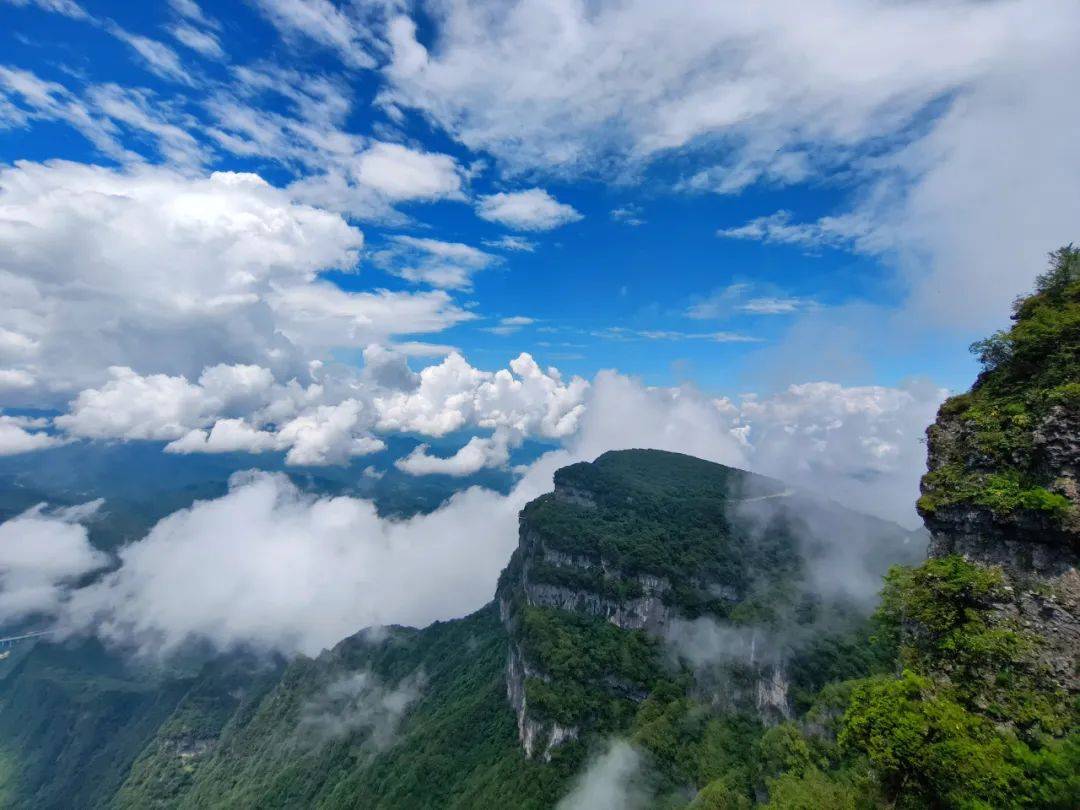 期待着风儿吹开朦胧雾霭每当清晨或是雨后初霁之时龙头山的云海总会给