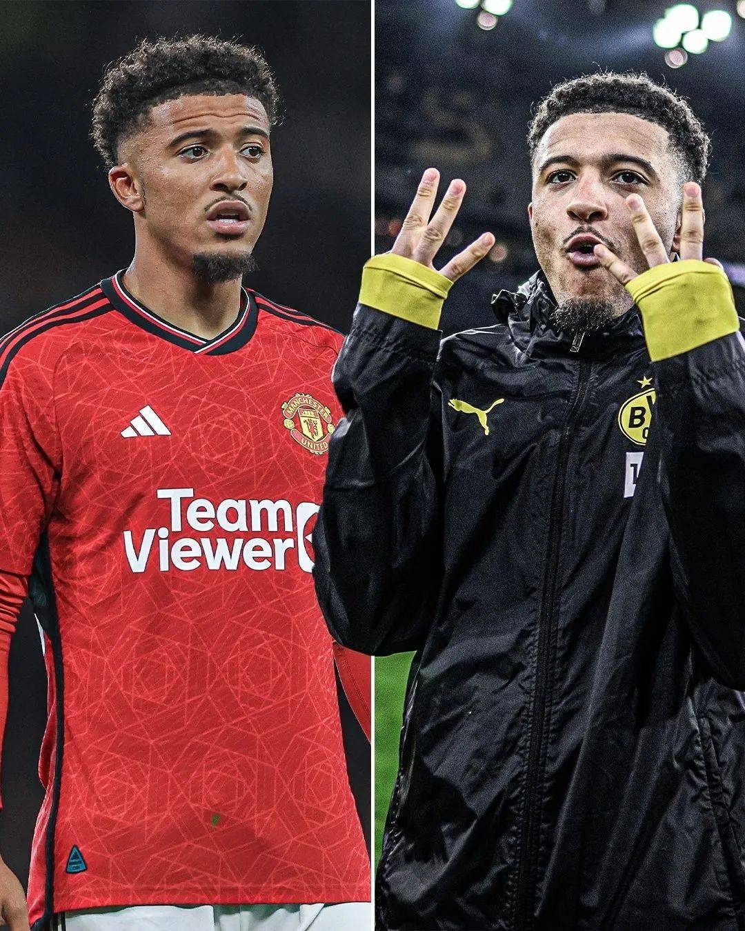 桑乔连发三推庆祝_多特_决赛_曼联