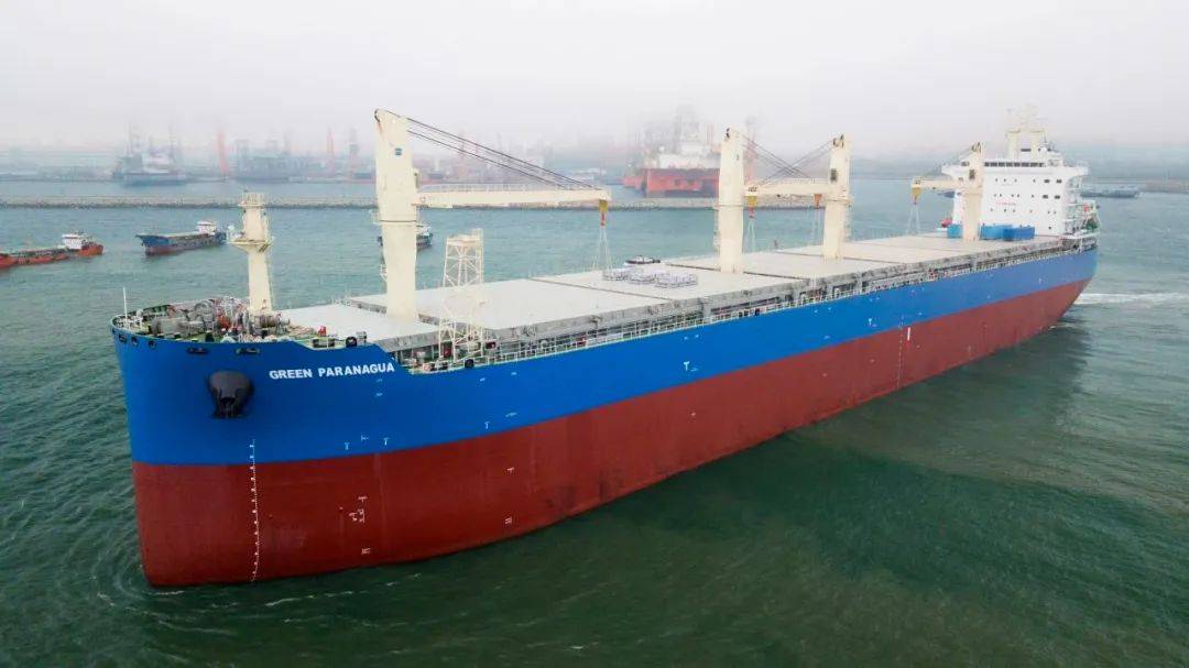 【热点】77000吨多用途纸浆船"green paranagua"轮命名