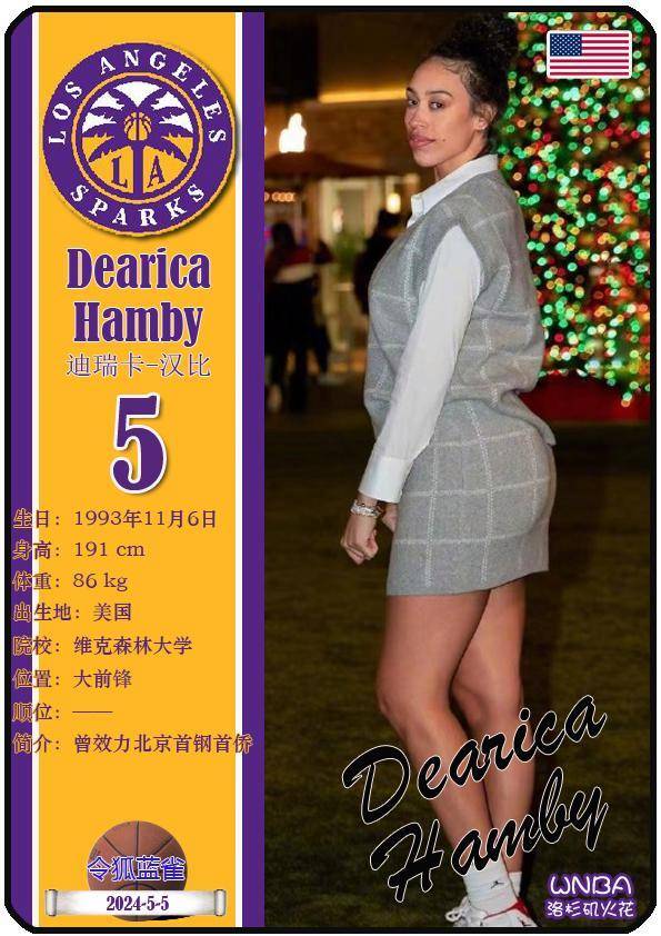 球星卡(wnba):洛杉矶火花队18人一览(2024赛季)