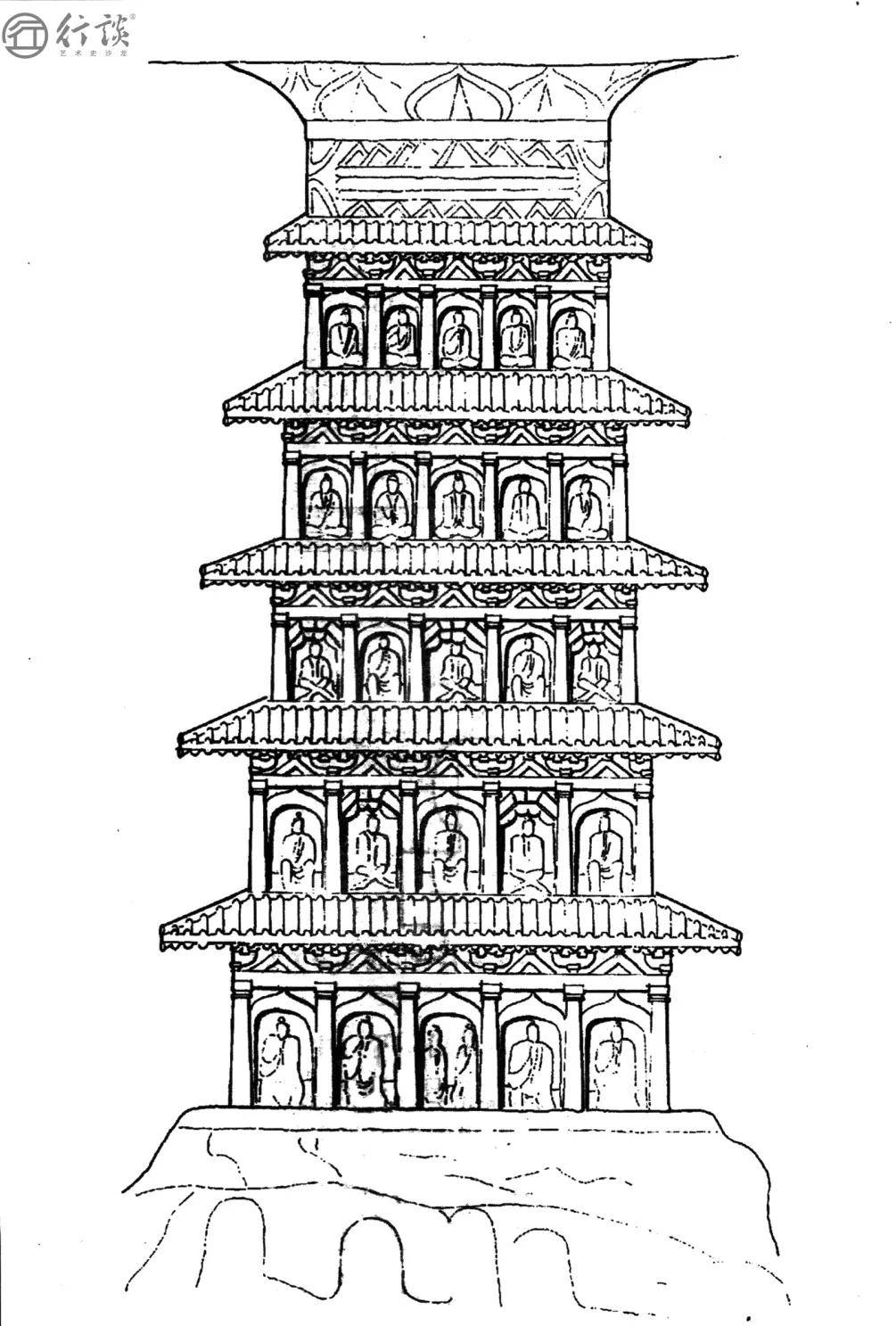 北魏洛阳永宁寺平面图图片