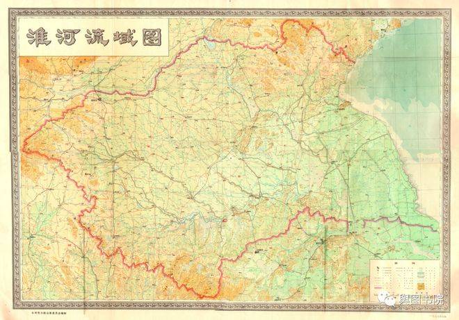 精美淮河流域地图，读懂淮河前世今生