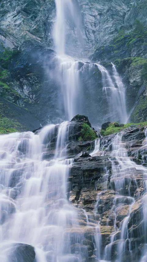 最美山水瀑布图片图片