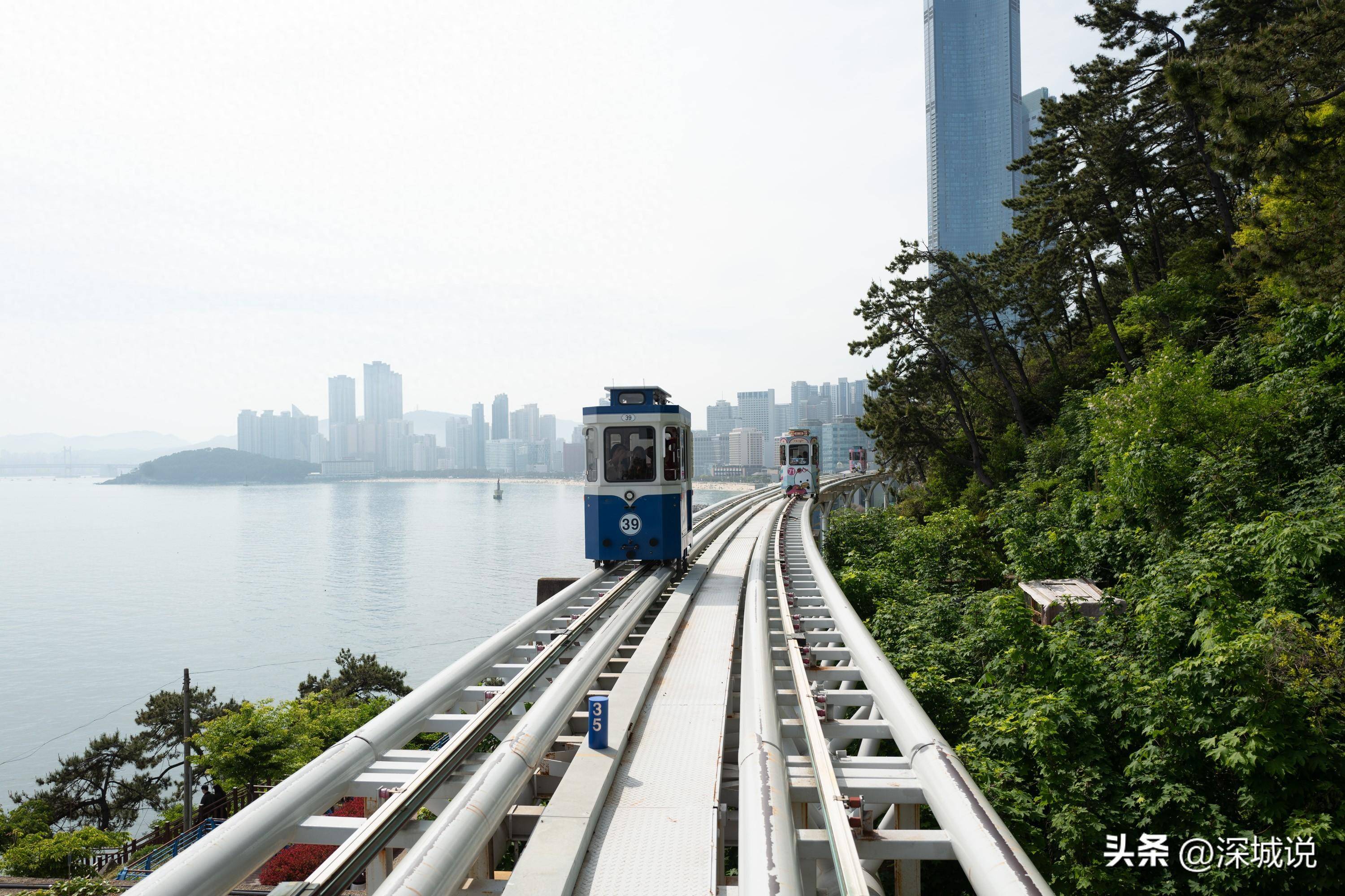 釜山海云台小火车图片