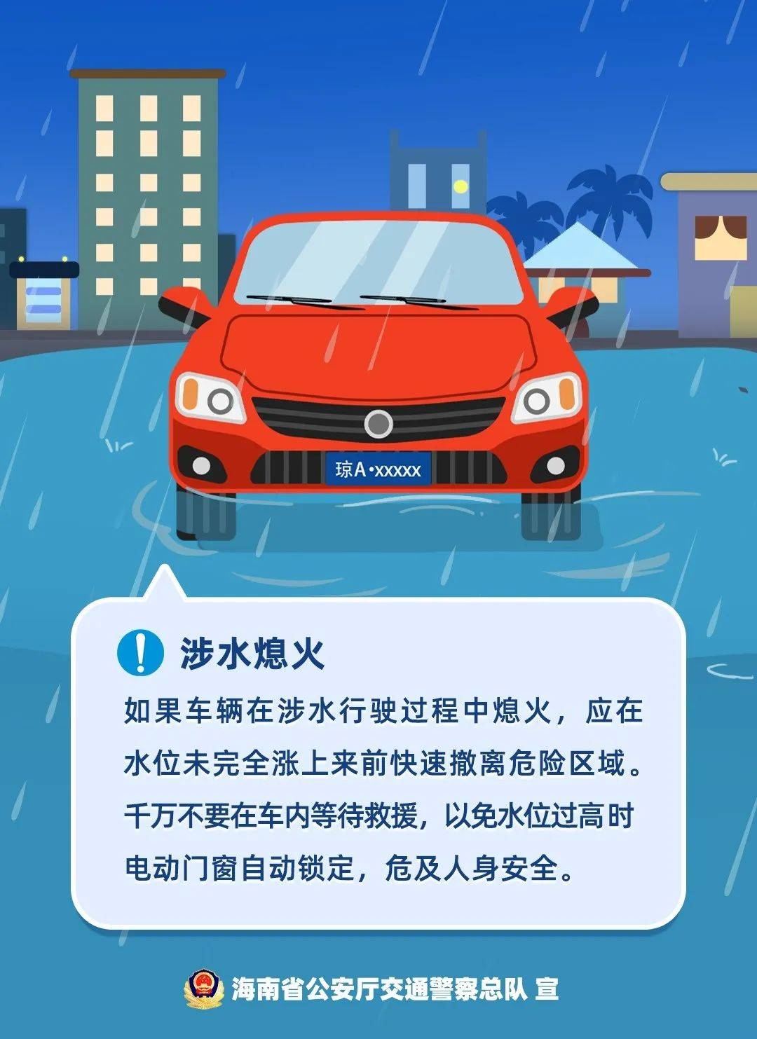 戴安全头盔以及雨天在外行走时要观察避让雨天行人出行应注意:78
