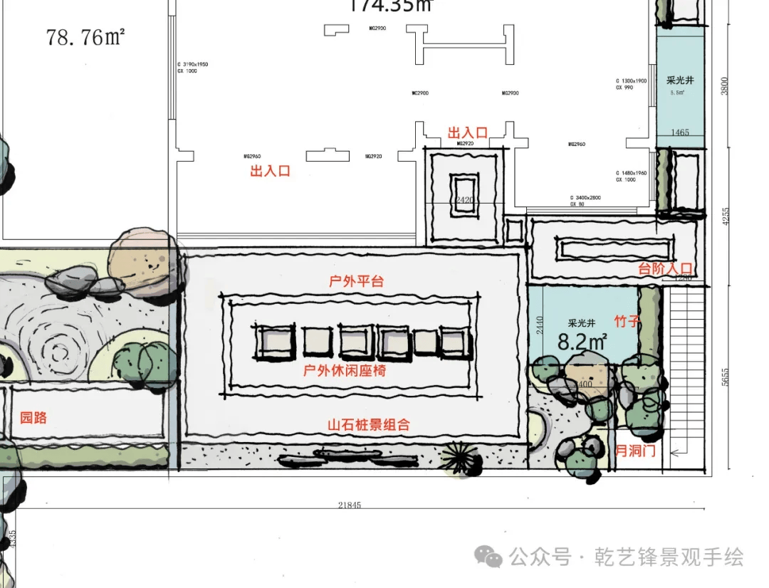 中式庭院平面图片