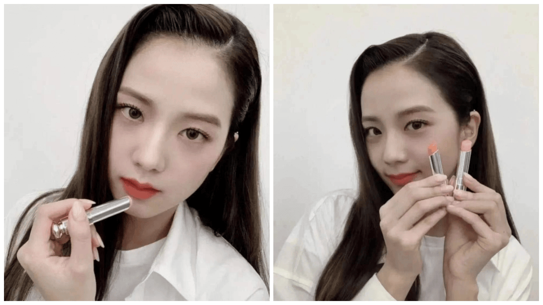 顶流女团black pink的jisoo就在社交平台上po文安利过dior迪奥的变色