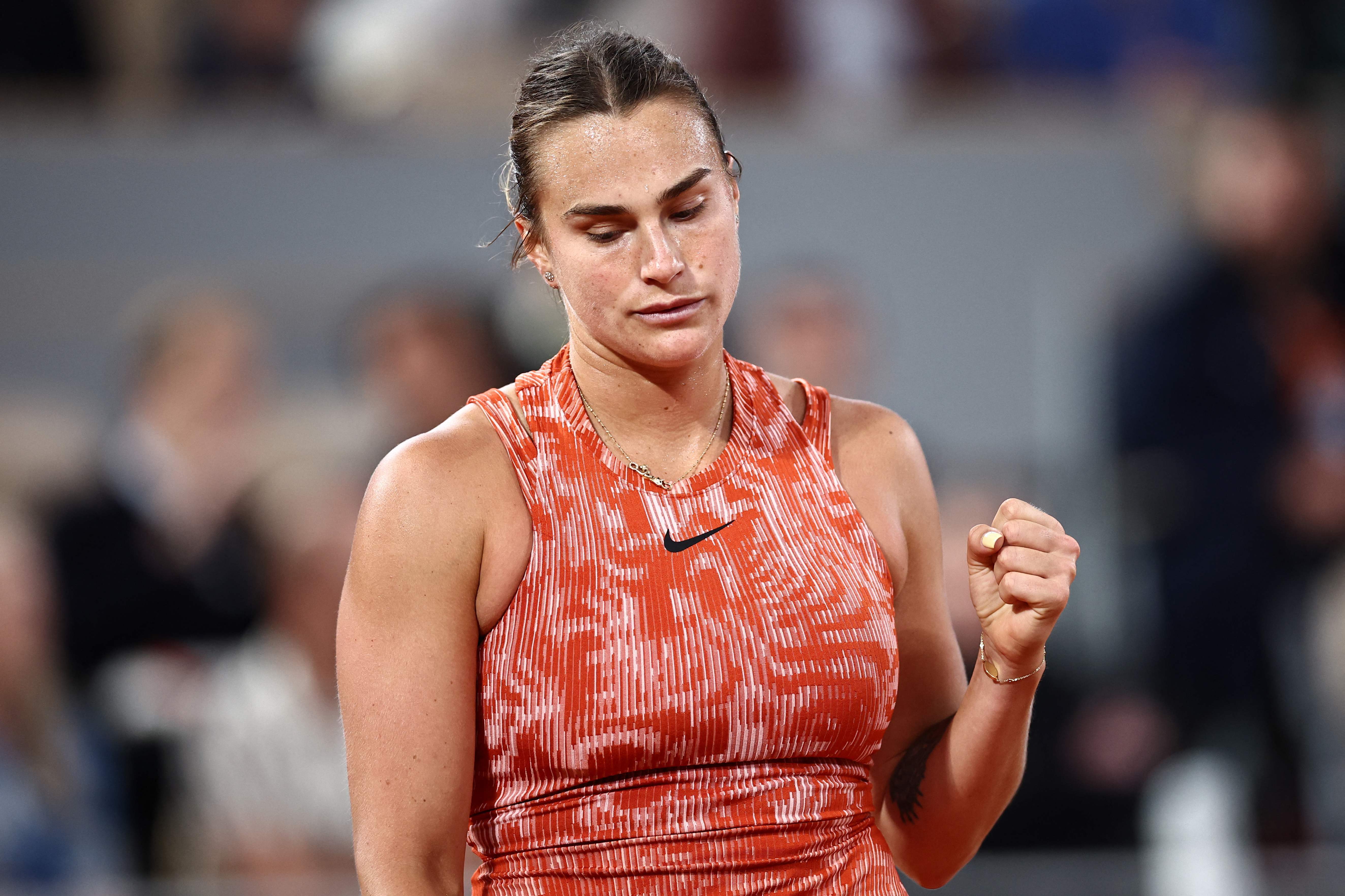 网球——法网:萨巴伦卡晋级第二轮_安德烈耶娃_比赛_新华社