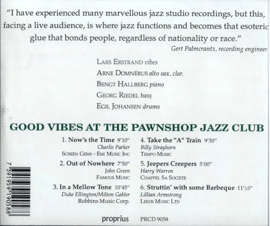 in a mellow tone04. take the "a" train05. jeepers creepers06.