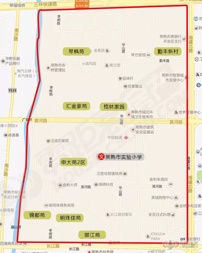 常熟2024年施教区划分出炉!附30 学校施教区划分图