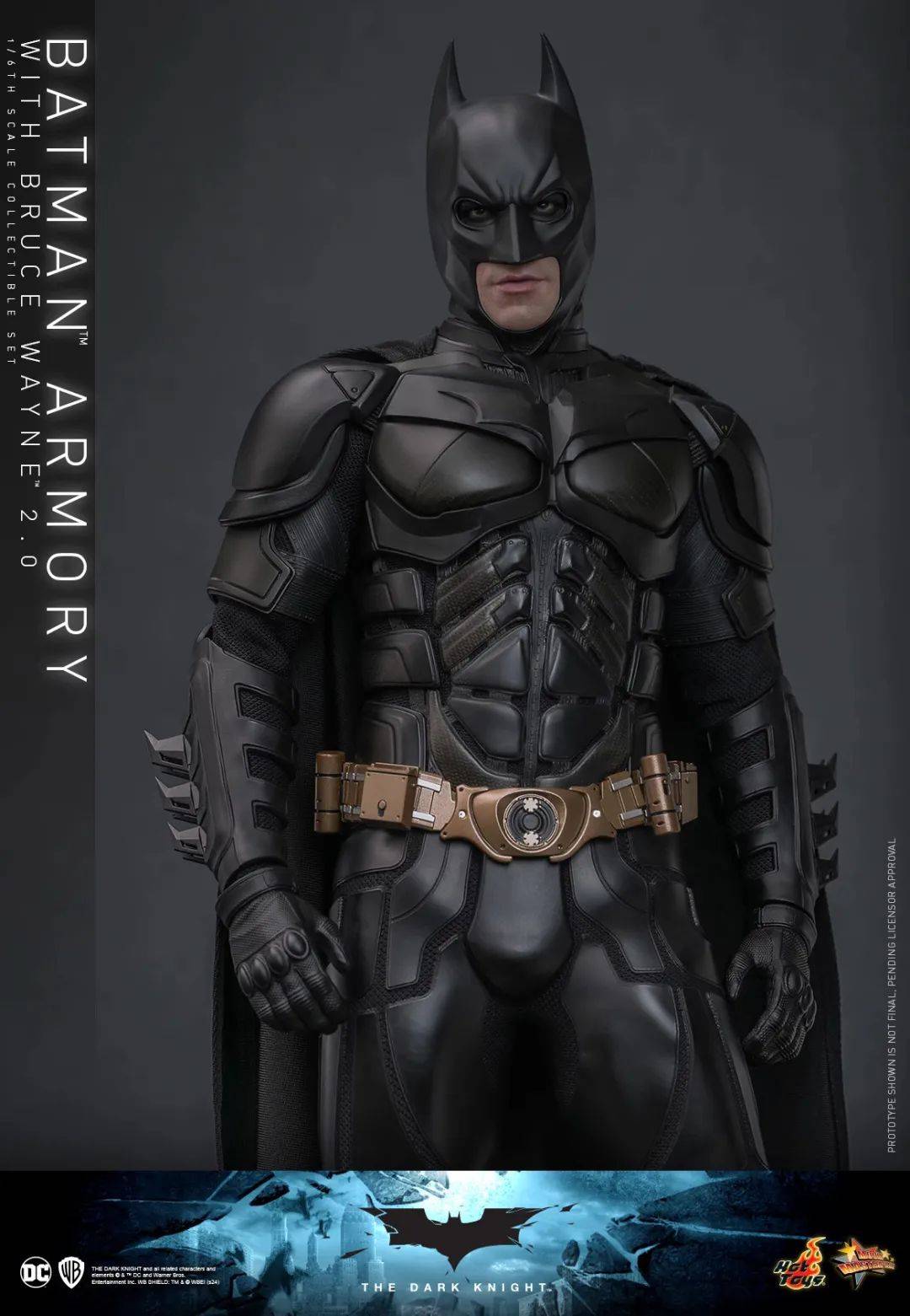 新品预定~ hottoys ht 1/6 黑暗骑士蝙蝠侠装甲库 布鲁斯韦恩2.