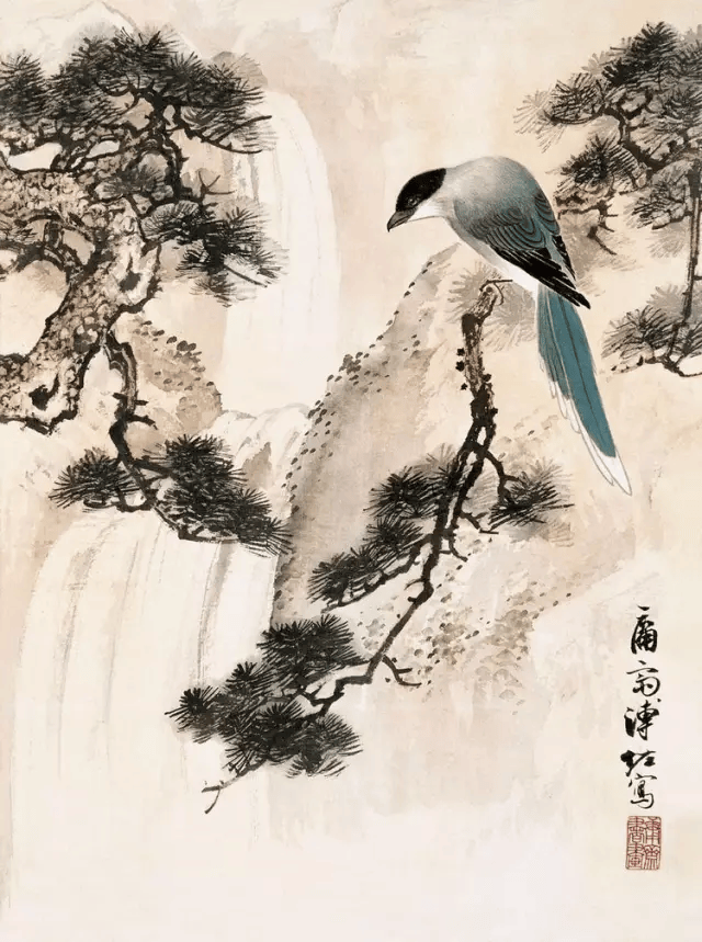 这画,干净,有意境!