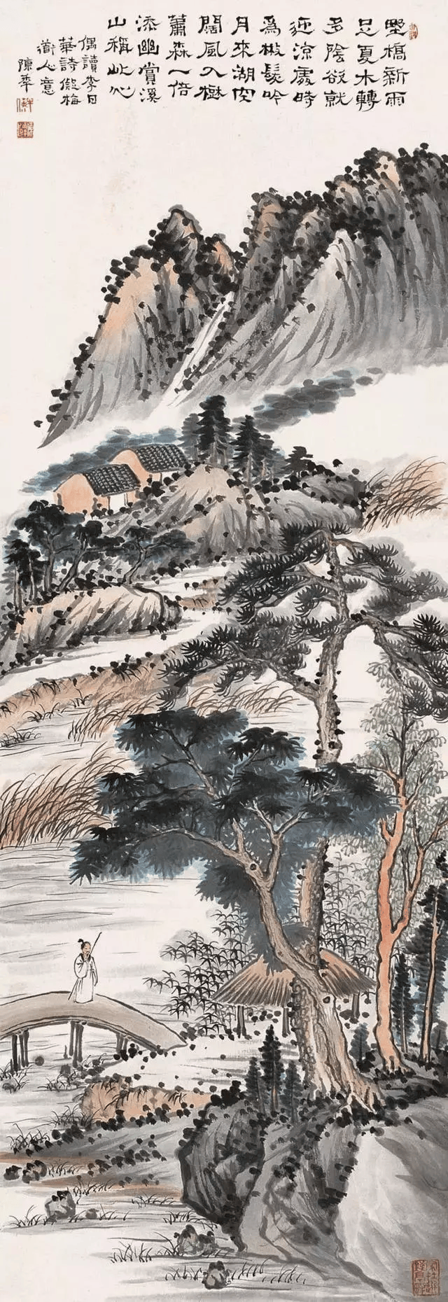 润笔高于齐白石的山水画家——陈半丁