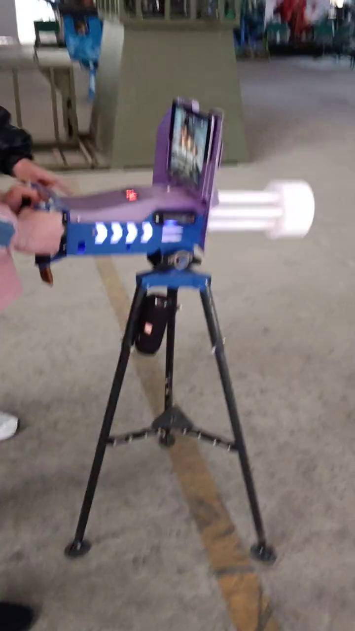 摆摊电子屏幕射击枪加特林款玩具枪 电子枪 屏幕射击玩具枪测评