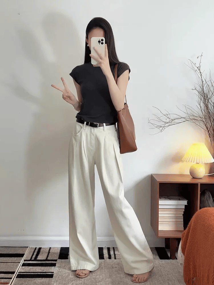 爆卖万单的轻薄仙女裤&正肩鱼骨t恤,姐妹们都在抢!