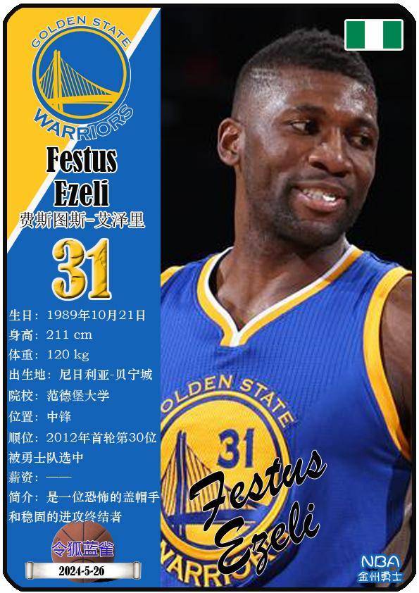 球星卡(nba):2014-15赛季nba总冠军金州勇士队夺冠阵容