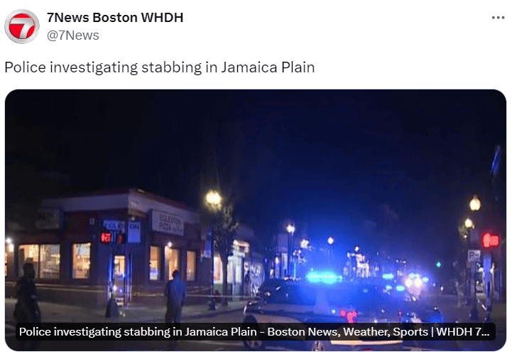 波士顿一间中餐馆附近发生刺伤事件