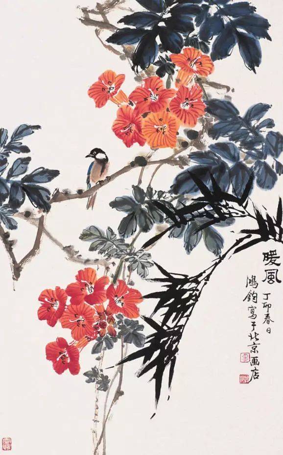 金鸿钧的花鸟别具一番风味,值得收藏!_版权_工笔_爱新觉罗
