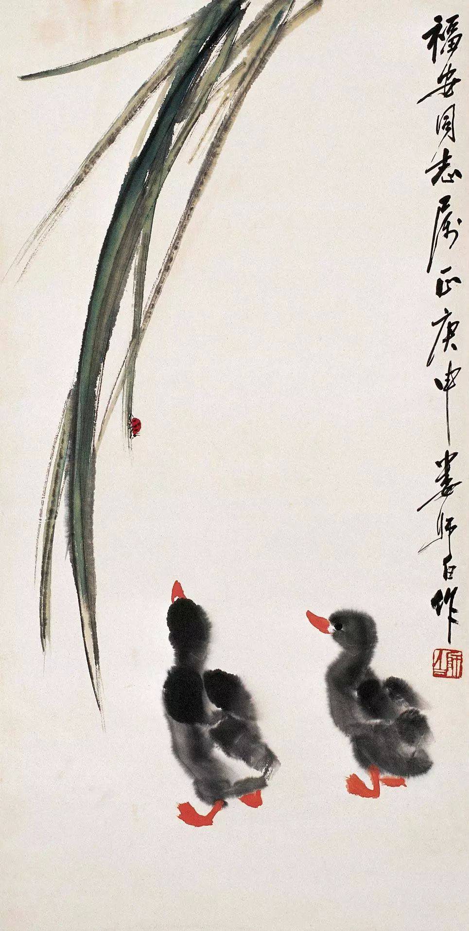 【国画教程】寥寥几笔画小鸭!