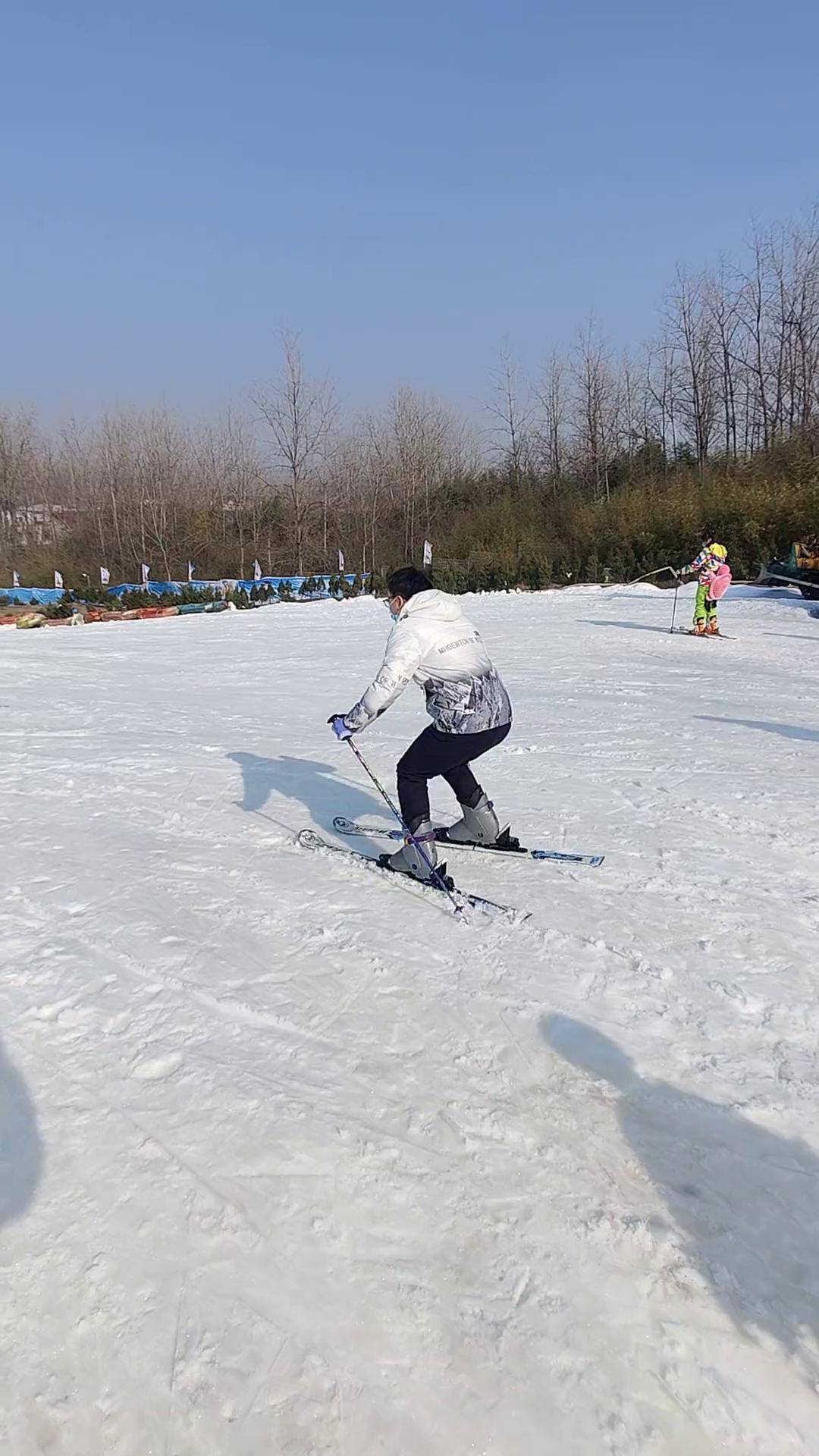 滑雪 陪伴孩子的美好时光 危险动作请勿模仿 盱眙铁山寺滑雪场 笑死