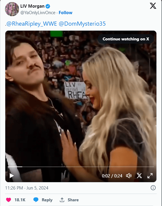 wwe名人堂成员疯狂调侃,直言多米尼克早已沦陷!