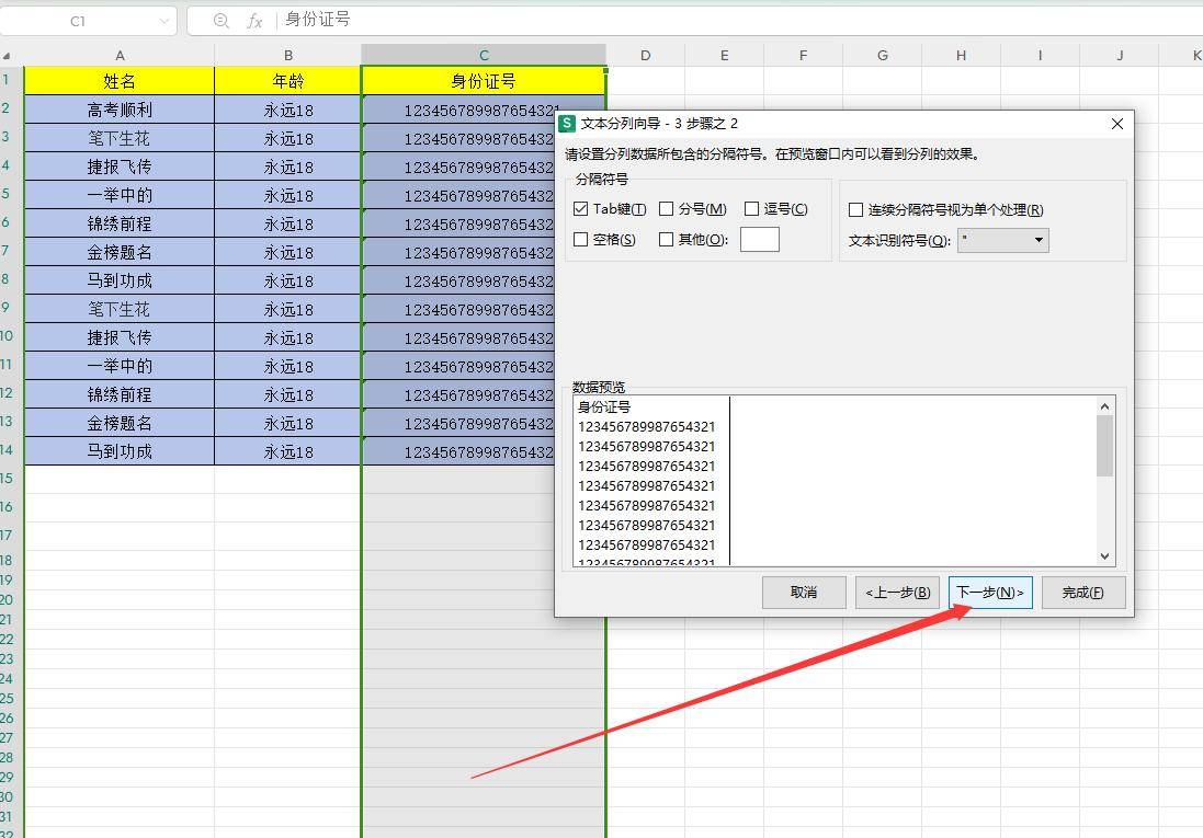 怎么在数字前加单引号