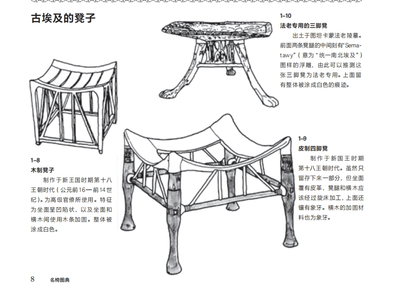 穿越千年的名椅传奇:《名椅图典》揭示古埃及椅子的神秘面纱