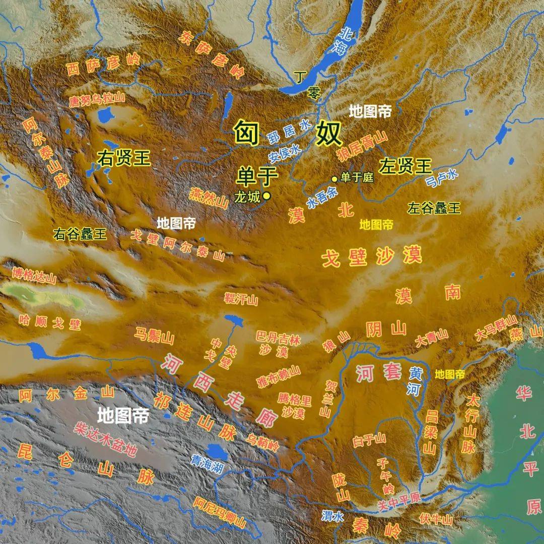 内蒙古海拔地图图片