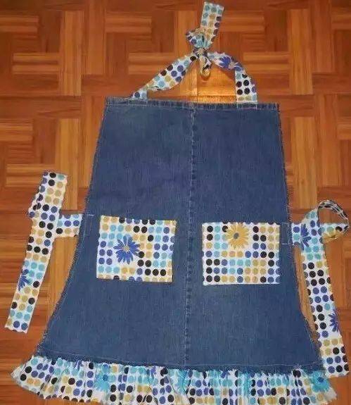 旧衣服改造围裙,比买的美十倍!