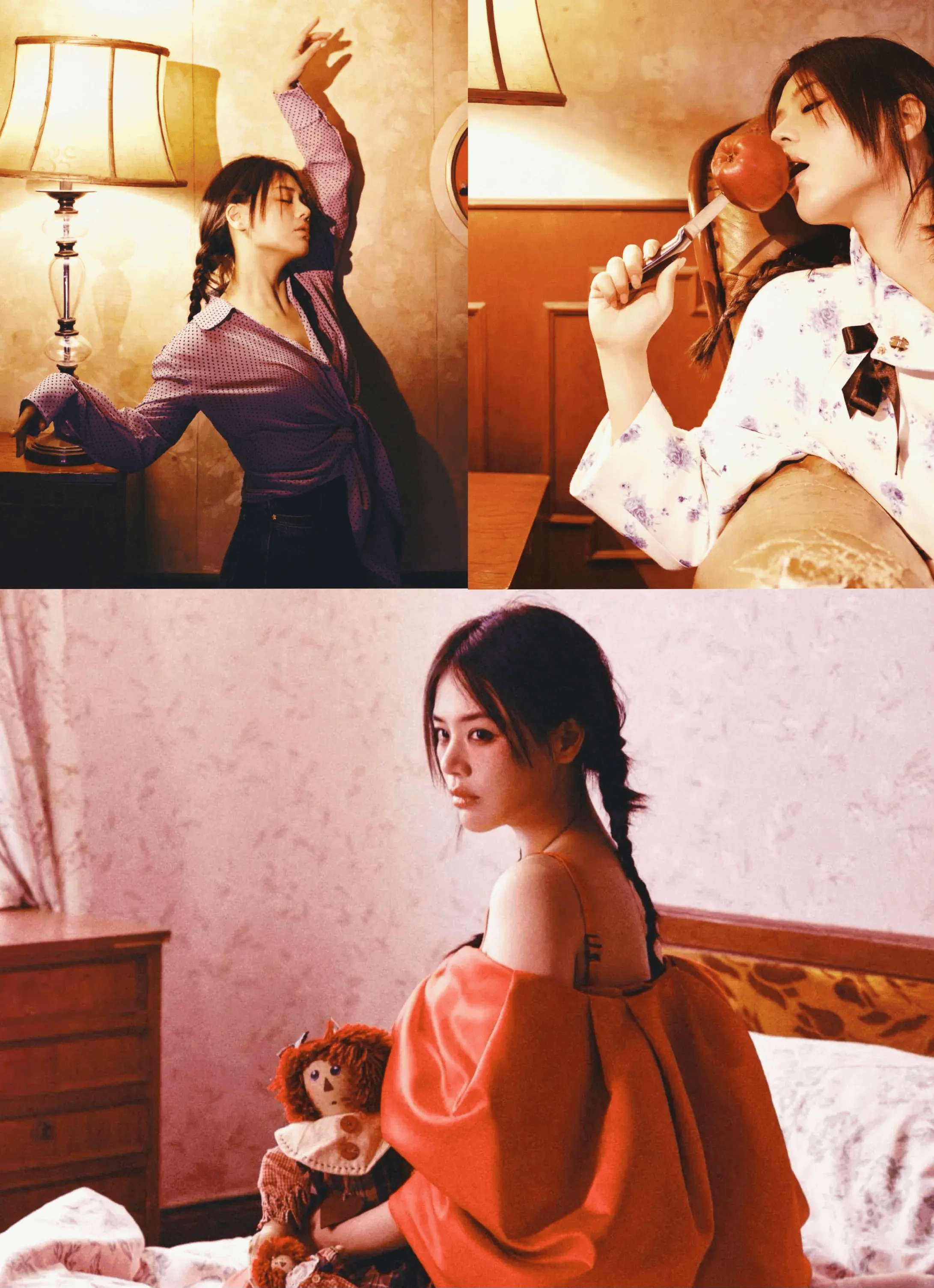 36岁马思纯最新杂志封面,穿吊带蝴蝶结宛若充气娃娃,又纯又欲